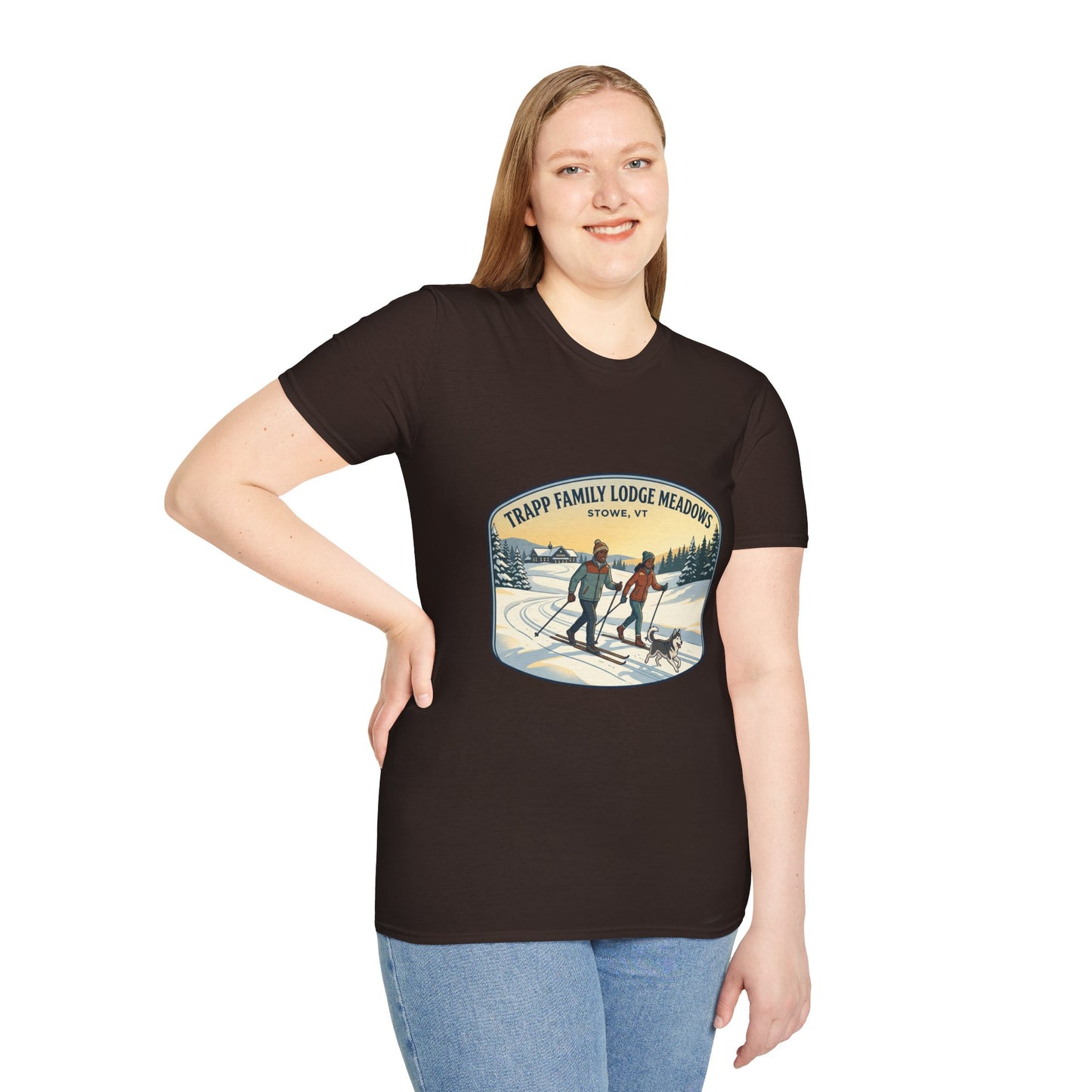 Trapp Family Lodge Meadows Skiing T-Shirt