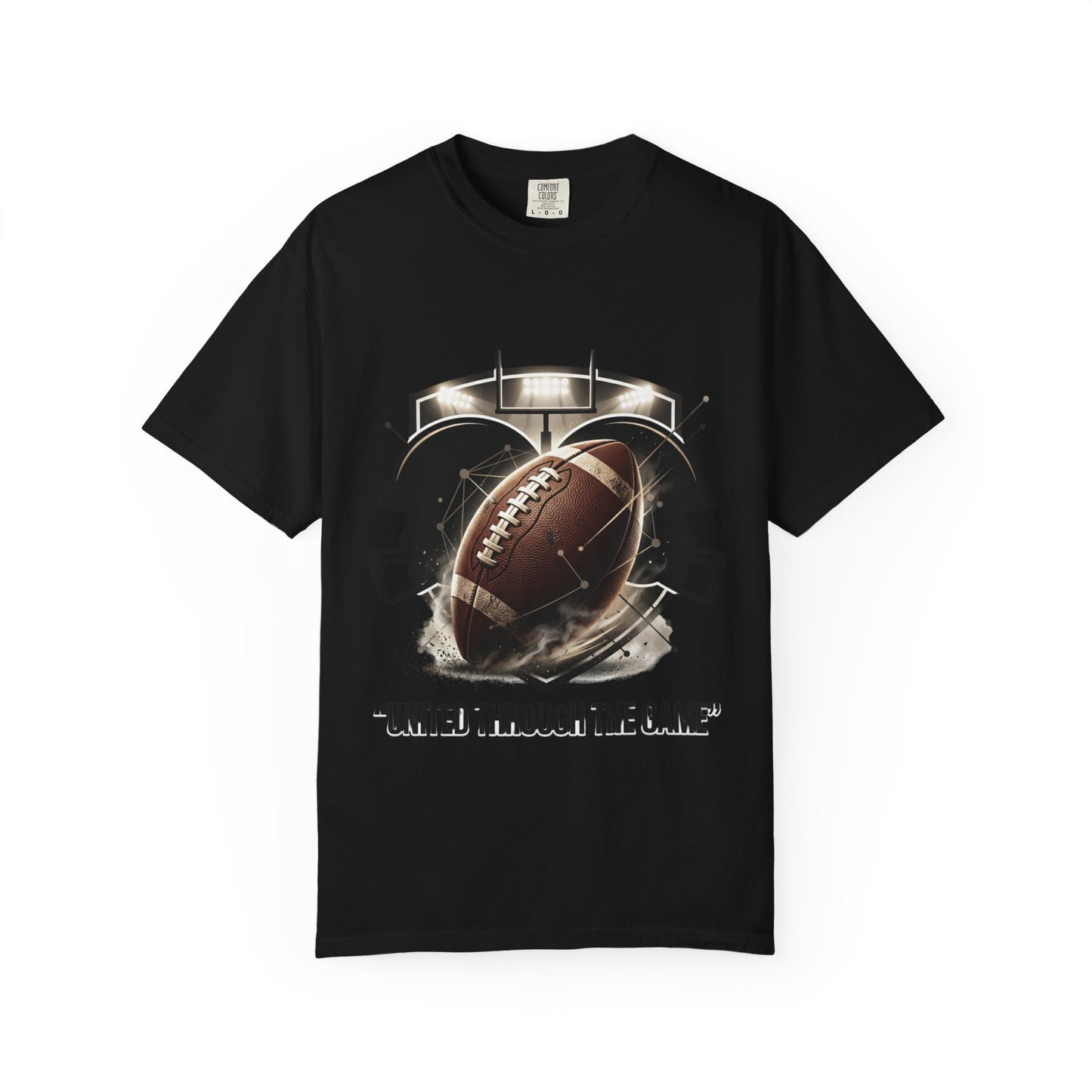 Football T-Shirt — "United Through the Game" Team Spirit Tee
