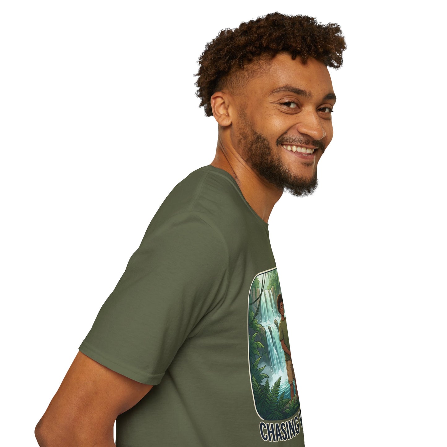 Chasing Waterfalls T-Shirt — Couple Adventure Graphic Tee