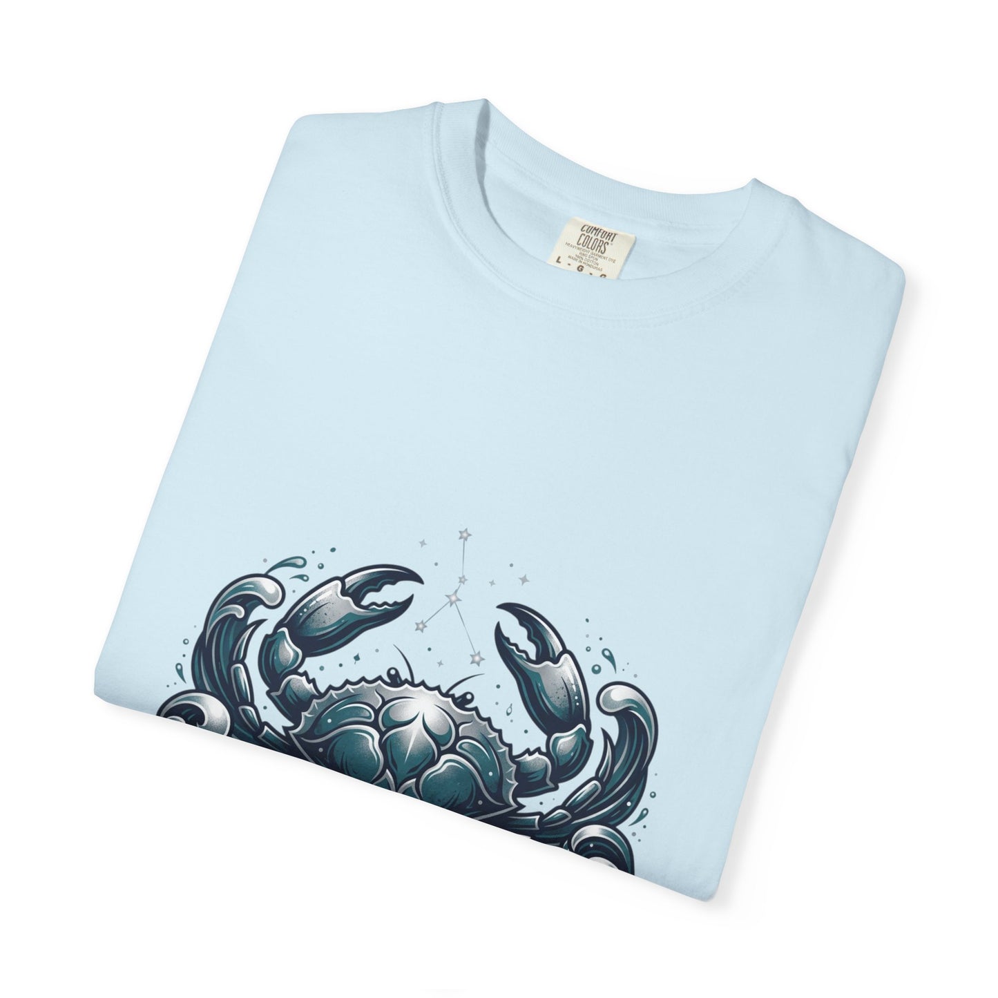 Cancer Zodiac T-Shirt — Stylized Crab Astrological Tee