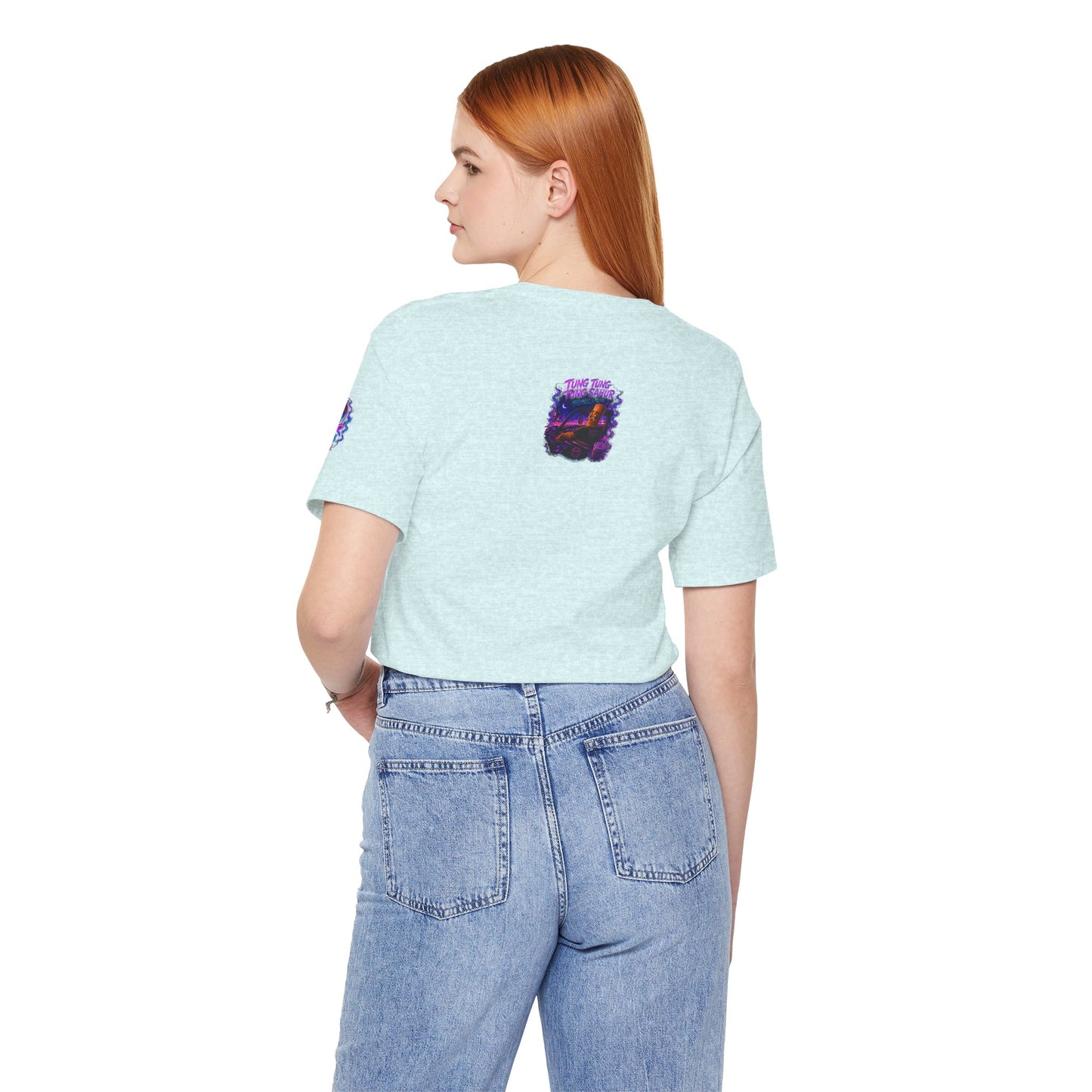 Tung Tung Tung Sahur Who Ride Like Us T-Shirt — Night Cruise Vaporwave Graphic Tee