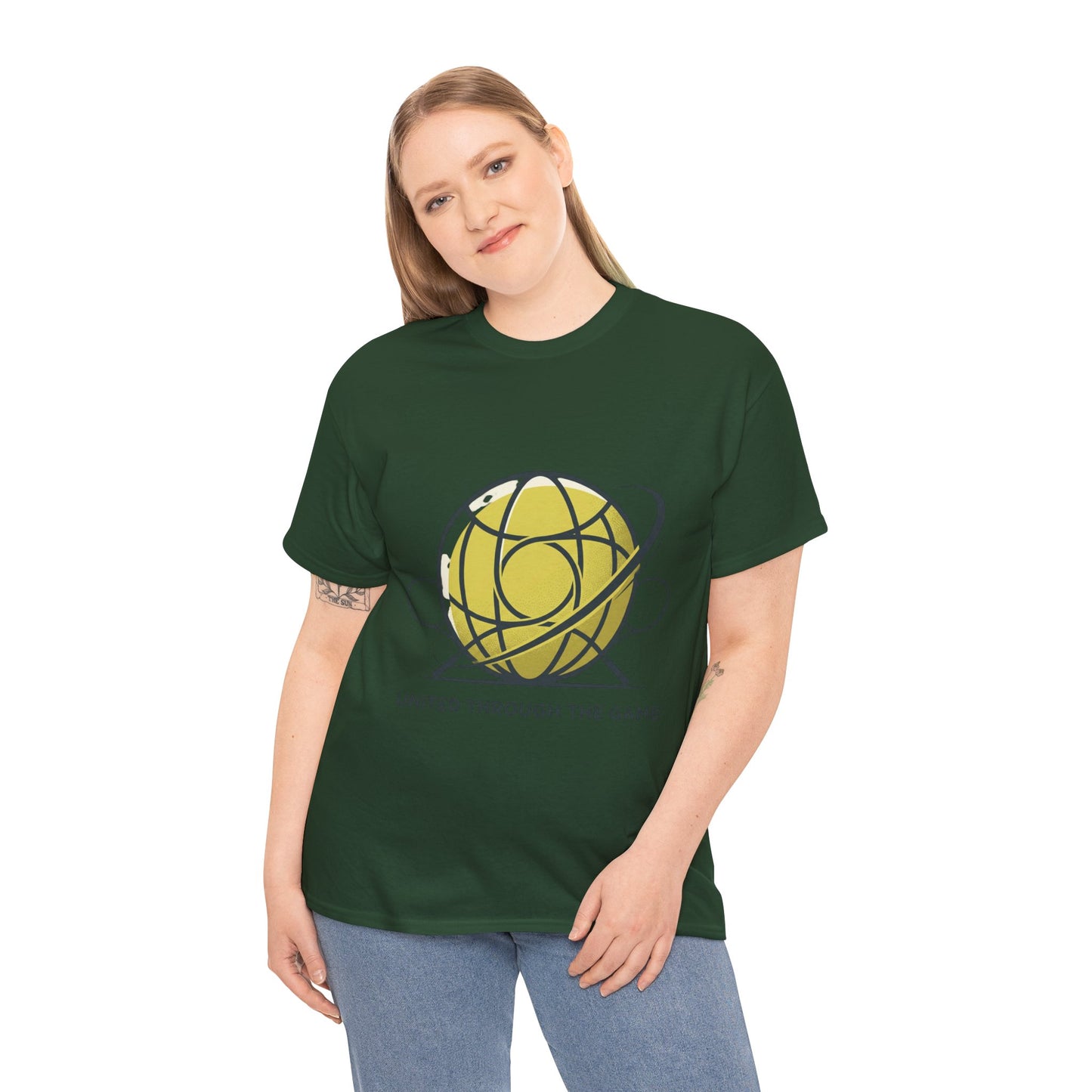 Basketball Orbit T-Shirt — “United Through The Game” Graphic Tee