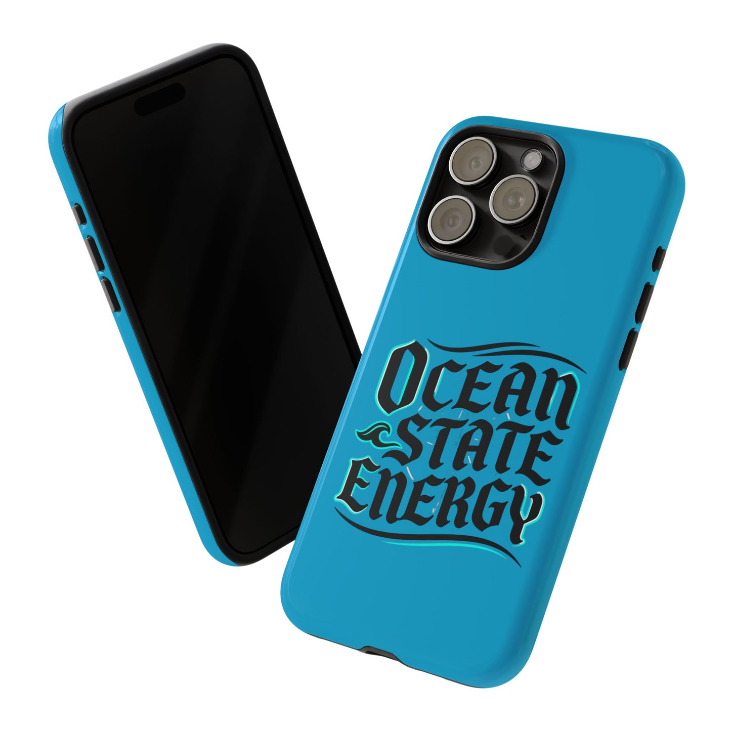 Ocean State Energy Phone Case — Tough Protective iPhone Cover with Nautical Script
