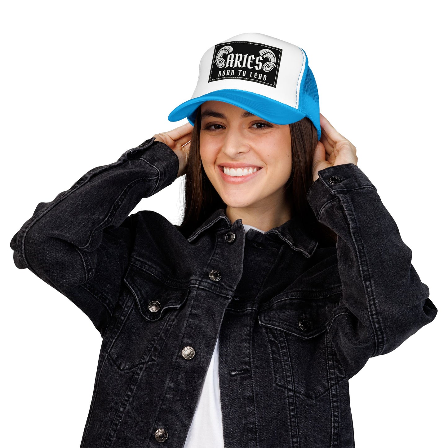 Trucker Hat - Aries 'Born to Lead' Zodiac Cap