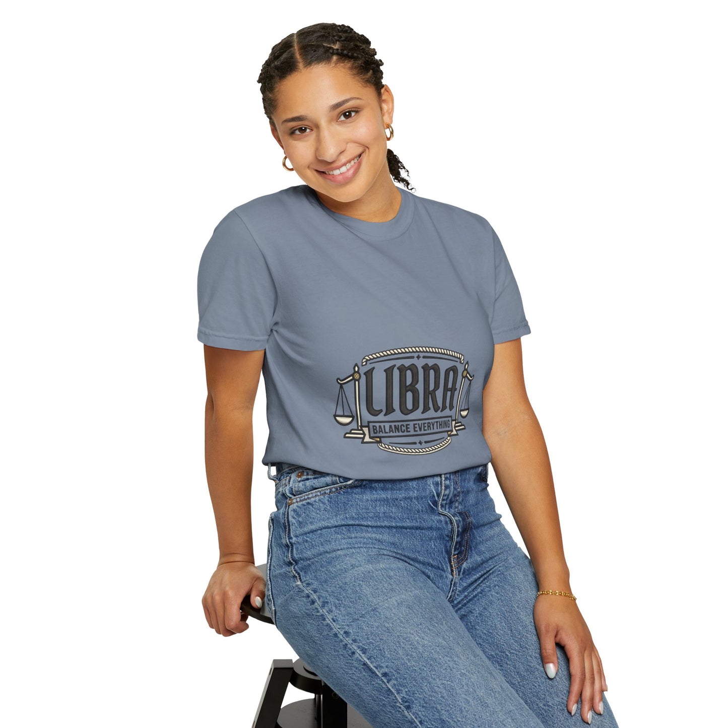 Libra Zodiac T-Shirt — "Balance Everything" Scales Design