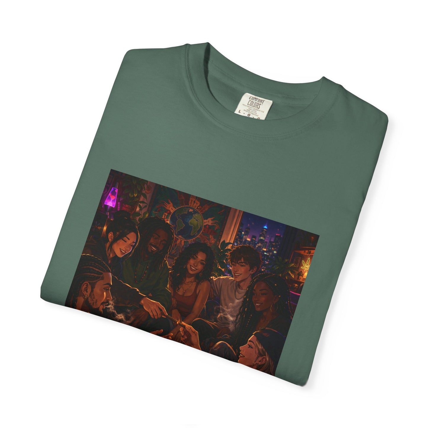 OUR MEMORIES - Vintage Night Party Scene T-Shirt