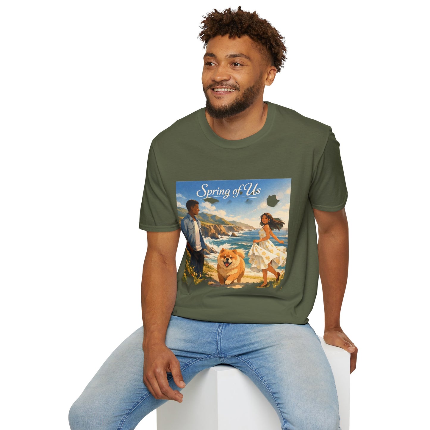 Spring of Us T-Shirt — Romantic Coastal Illustration Tee