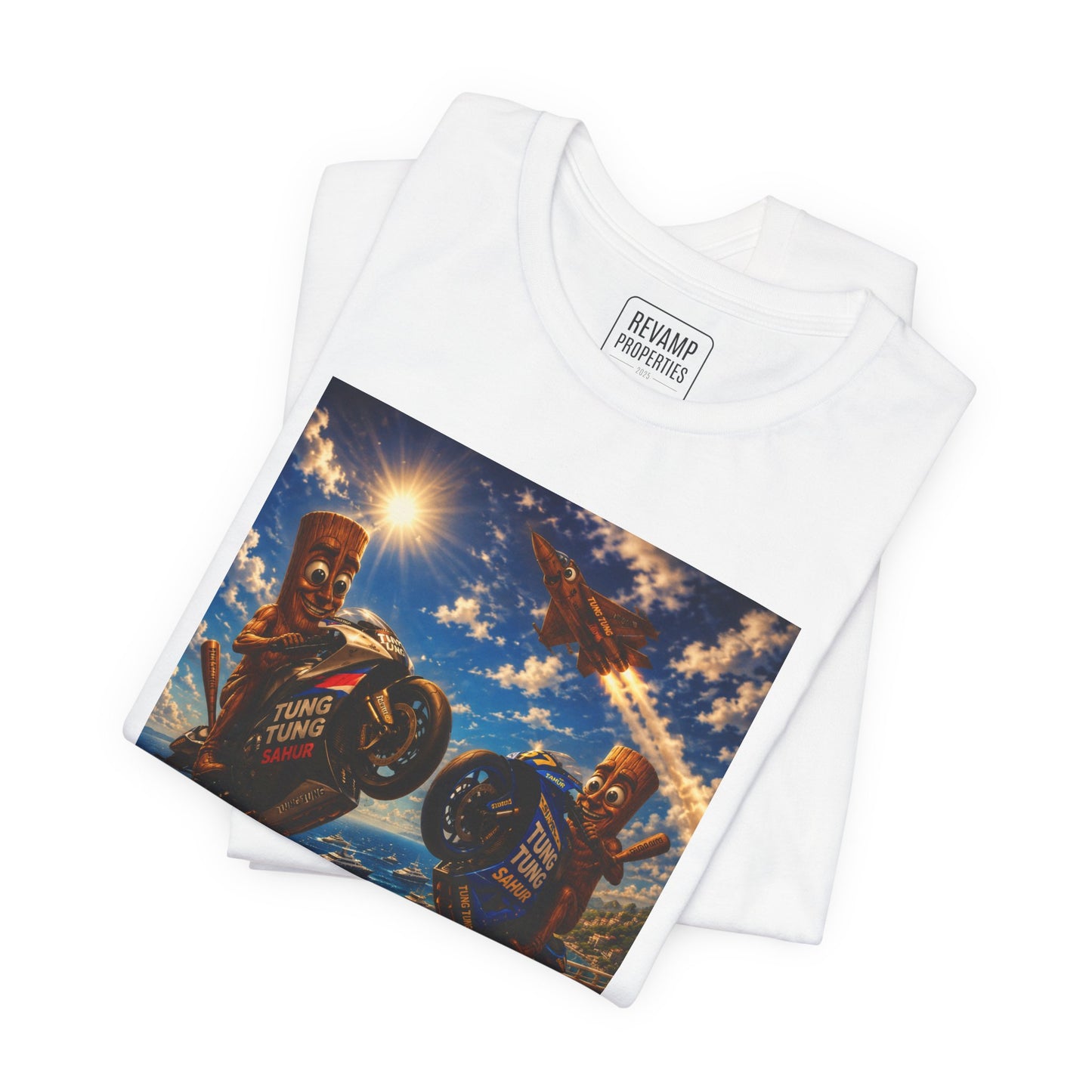 Motorcycle Stunt Tee — Sahara Riders Graphic T-Shirt