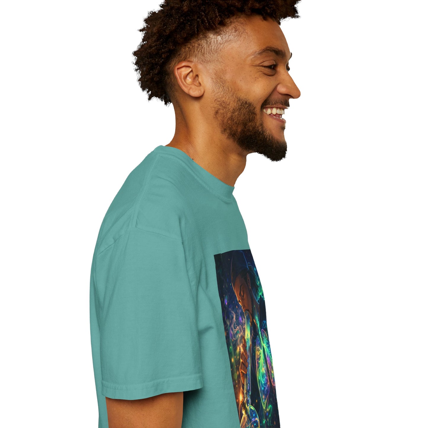 Cosmic Lungs T-Shirt — Neon Anatomical Art Tee