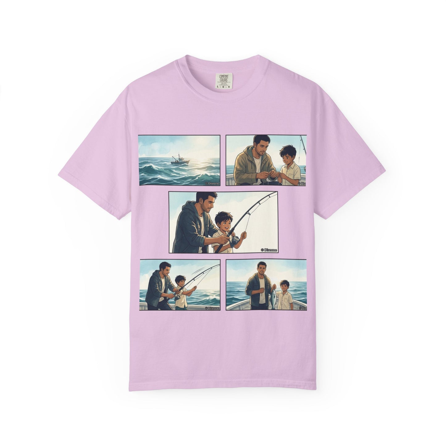 MORNING TIDES” (FATHER & SON EDITION) T-Shirt — Dad & Son Beach Fishing Graphic Tee