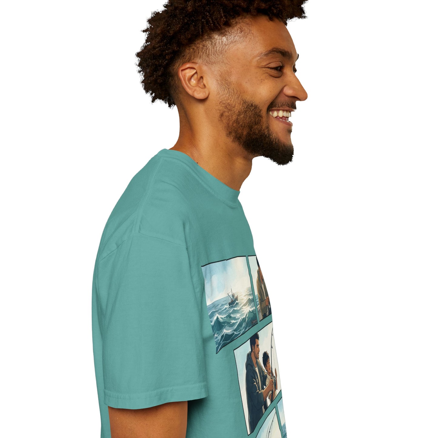 MORNING TIDES” (FATHER & SON EDITION) T-Shirt — Dad & Son Beach Fishing Graphic Tee