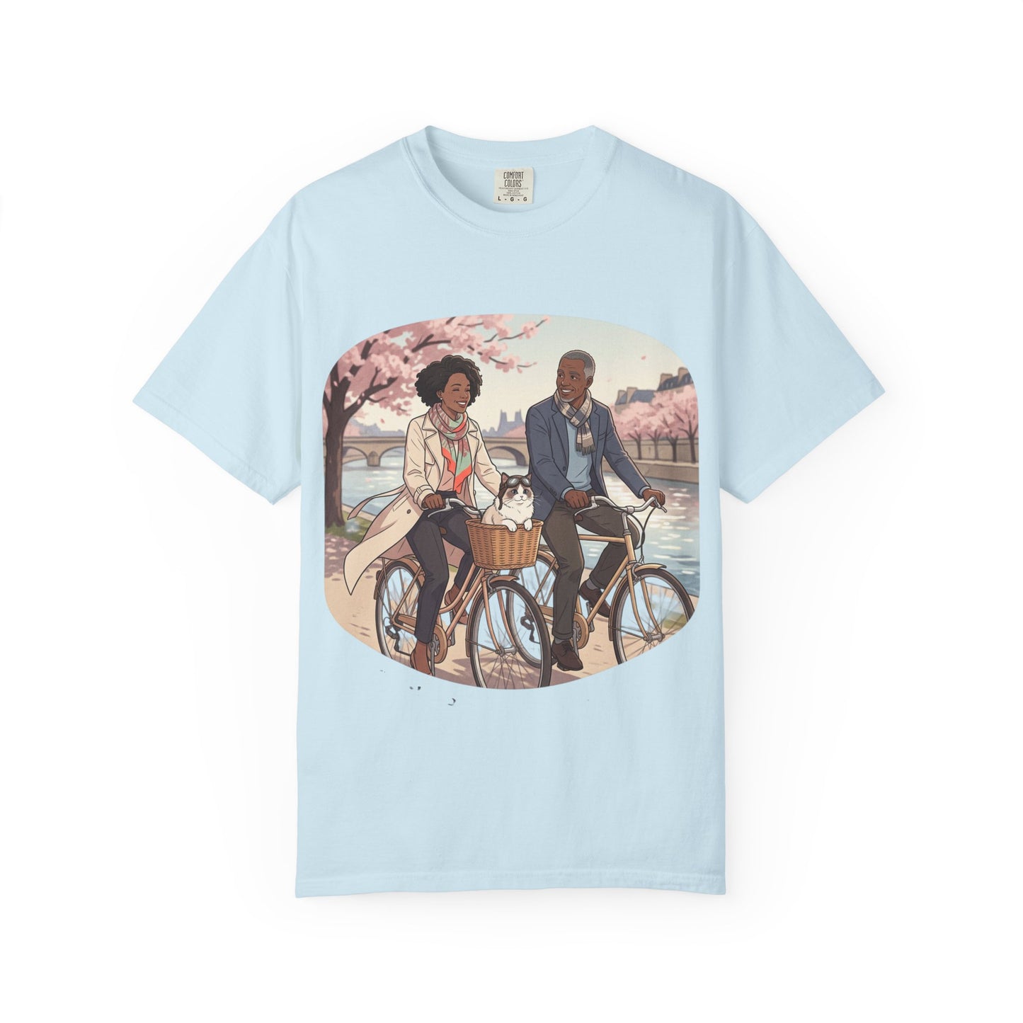 Couples Cherry Blossom Bike Ride T-Shirt