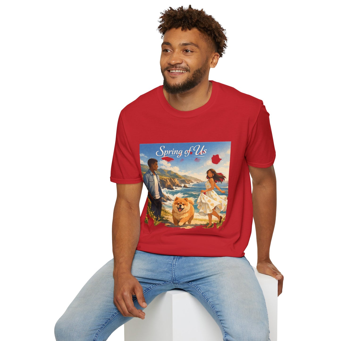 Spring of Us T-Shirt — Romantic Coastal Illustration Tee