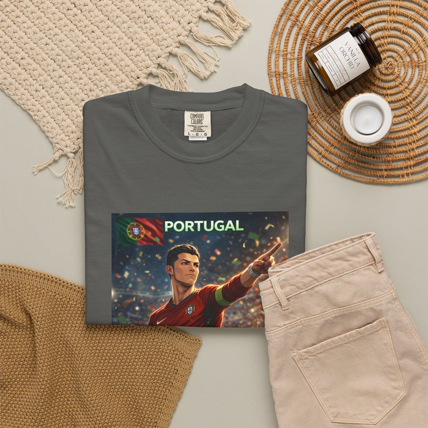 Portugal Soccer Poster T-Shirt — Cristiano Ronaldo Tribute Tee