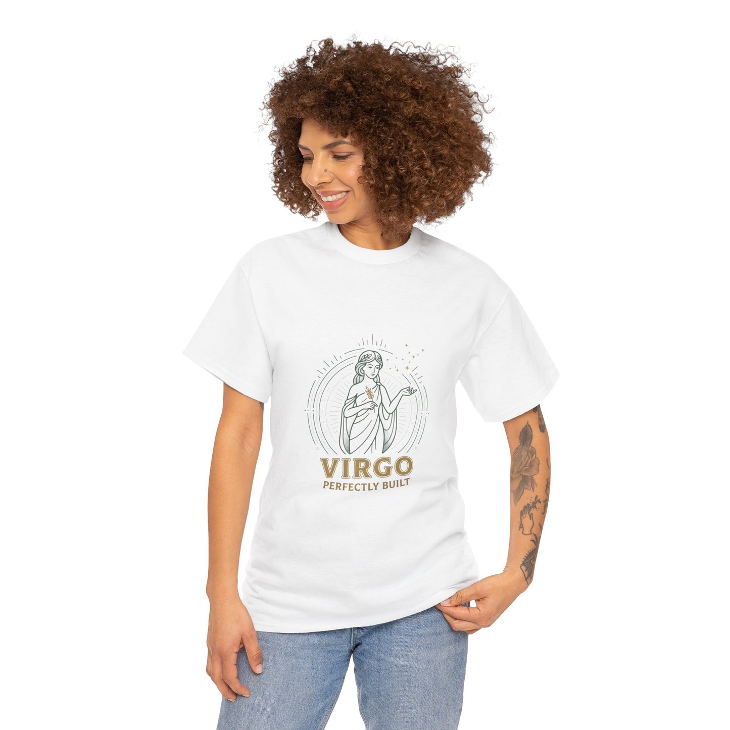 Virgo 'Perfectly Built' Zodiac T-Shirt — Astrology Graphic Tee