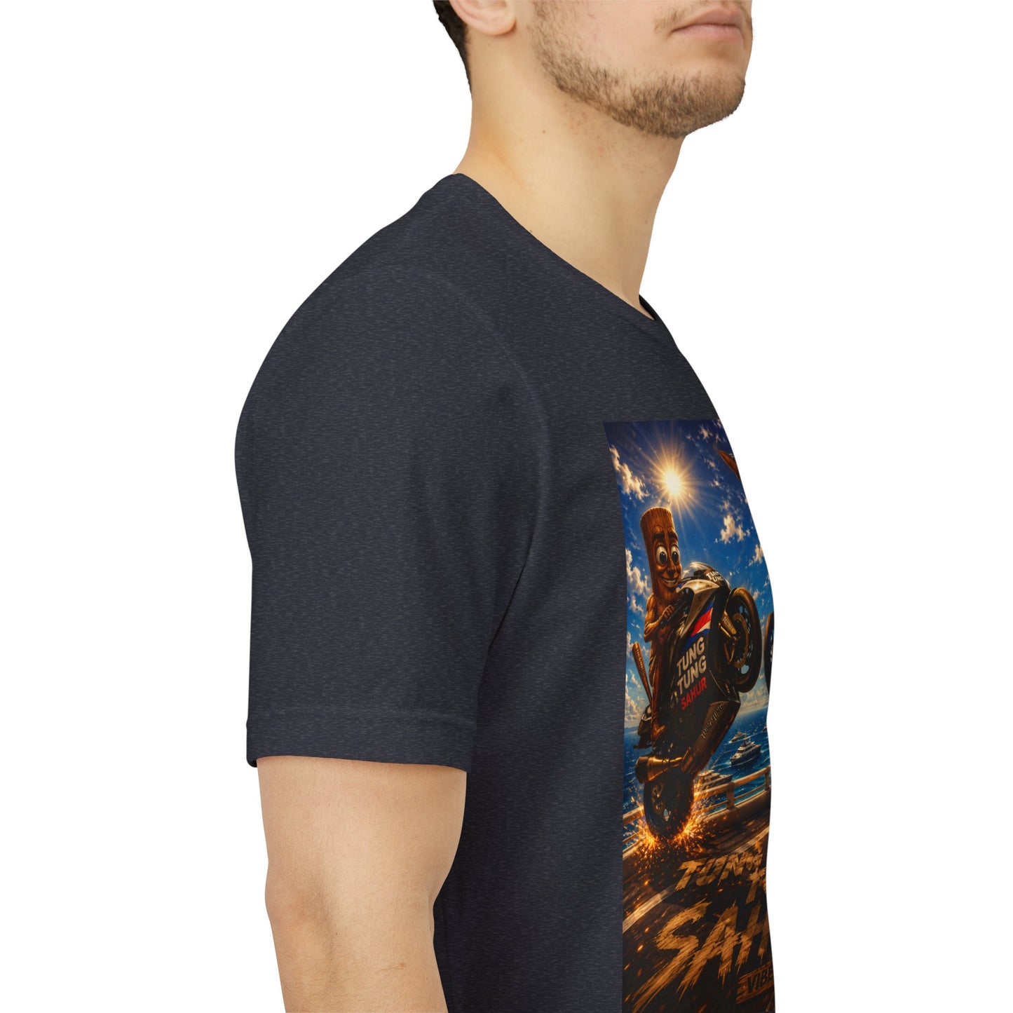 Motorcycle Stunt Tee — Sahara Riders Graphic T-Shirt