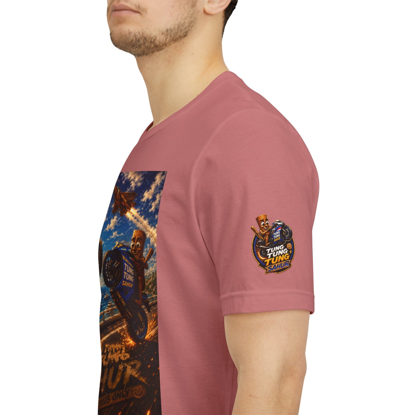 Motorcycle Stunt Tee — Sahara Riders Graphic T-Shirt