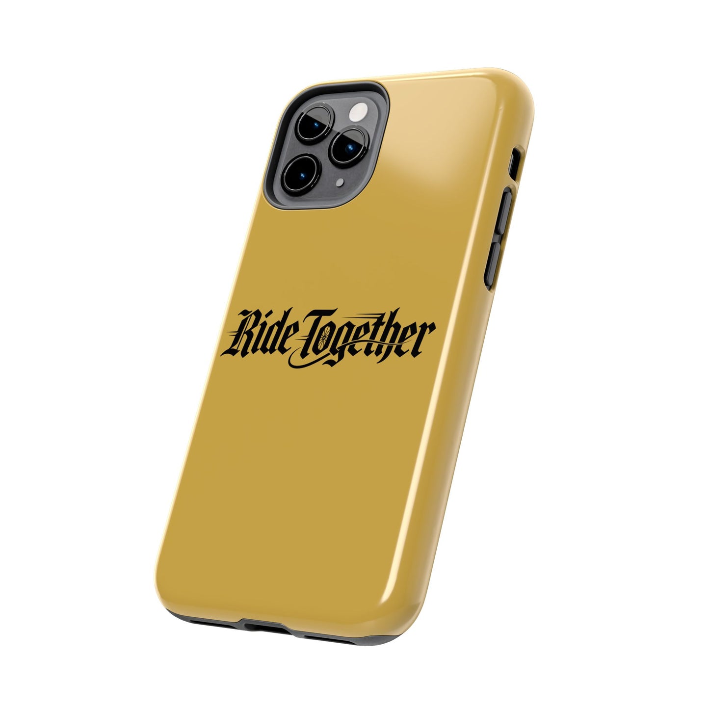 Ride Together Tough Phone Case — Durable Retro Script Protective Cover