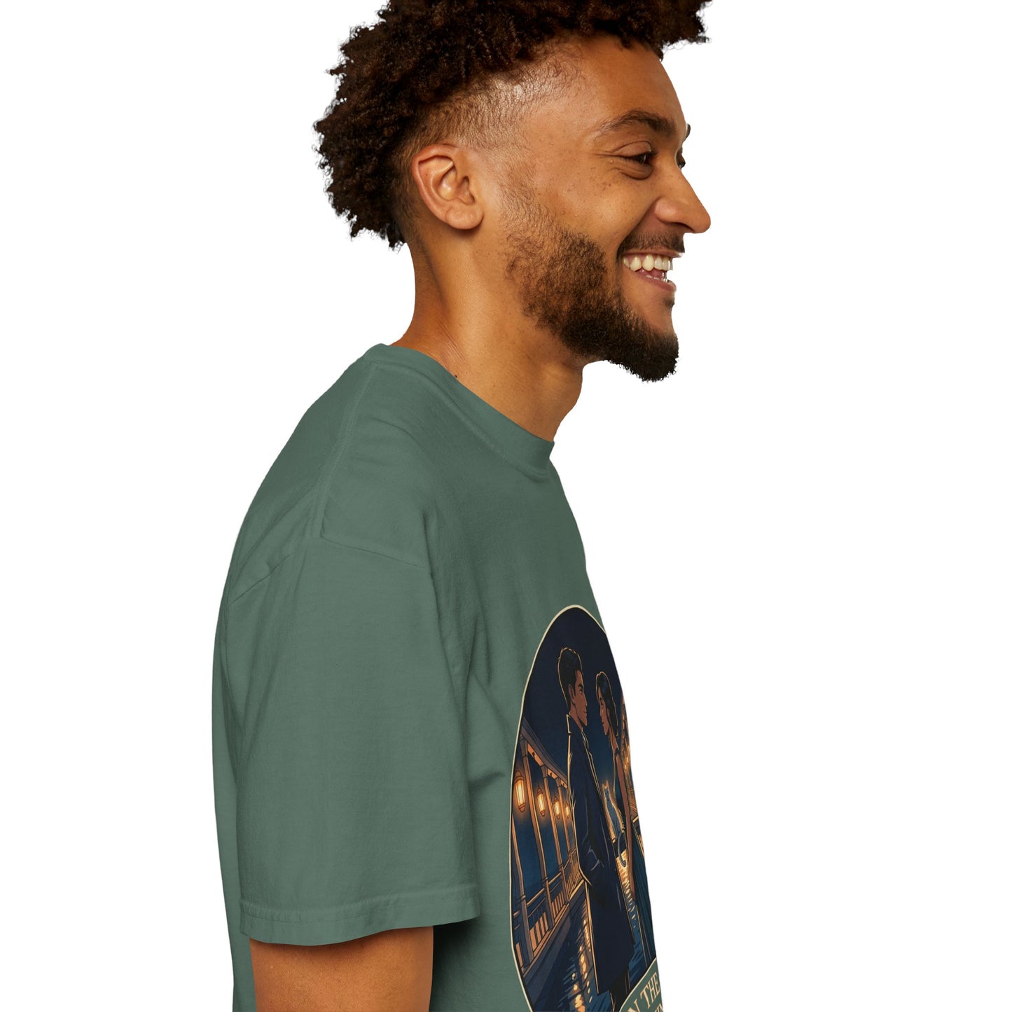 Romantic Night Stroll T-Shirt — "Even in the Quiet... We Shine" Graphic Tee