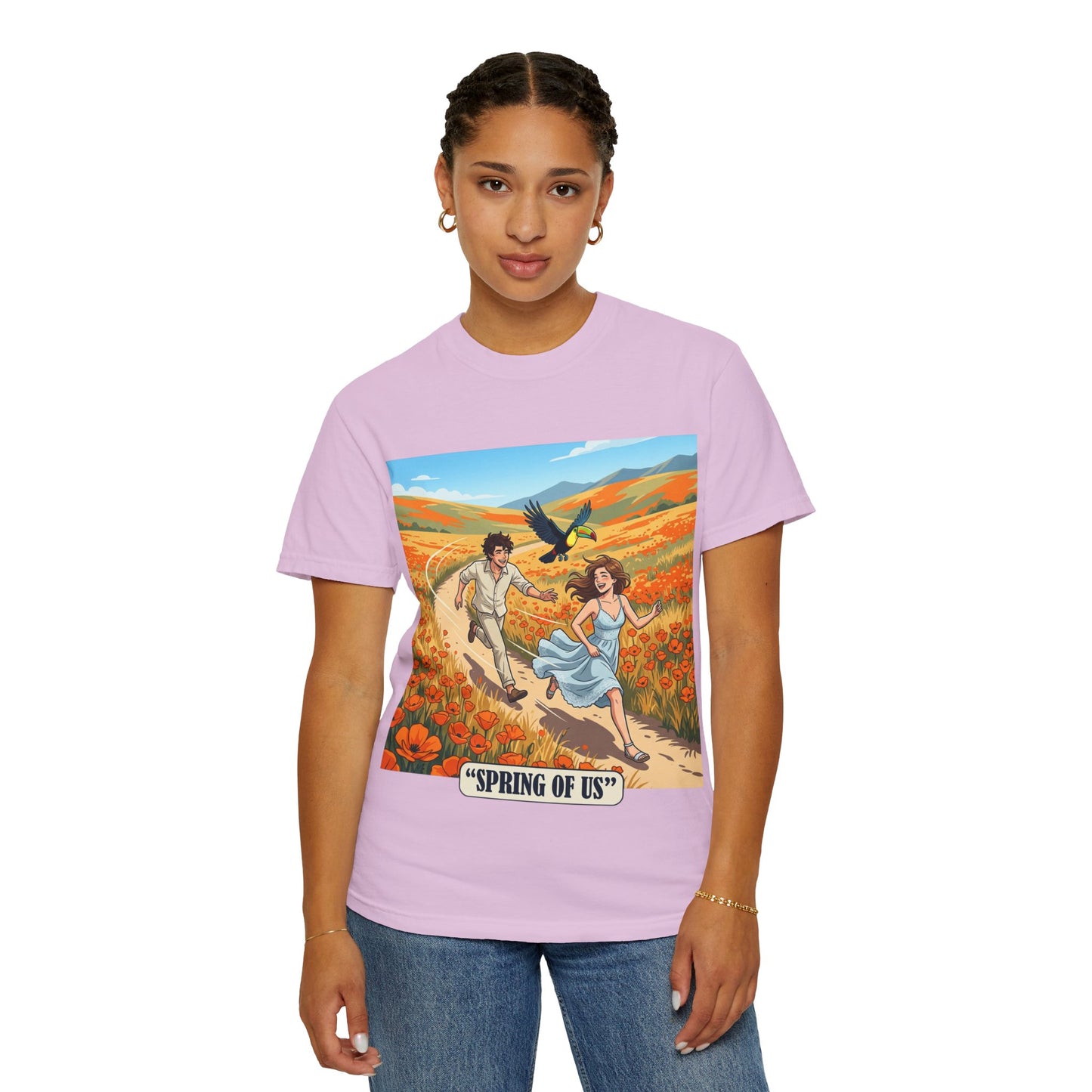 Spring of Us T-Shirt — Romantic Field Illustration Tee
