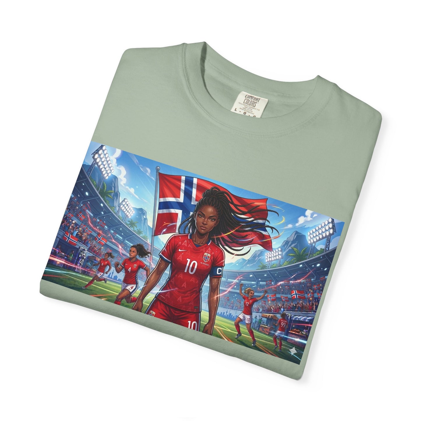 COMMANDER Norway – Female Unisex Garment-Dyed T-shirt