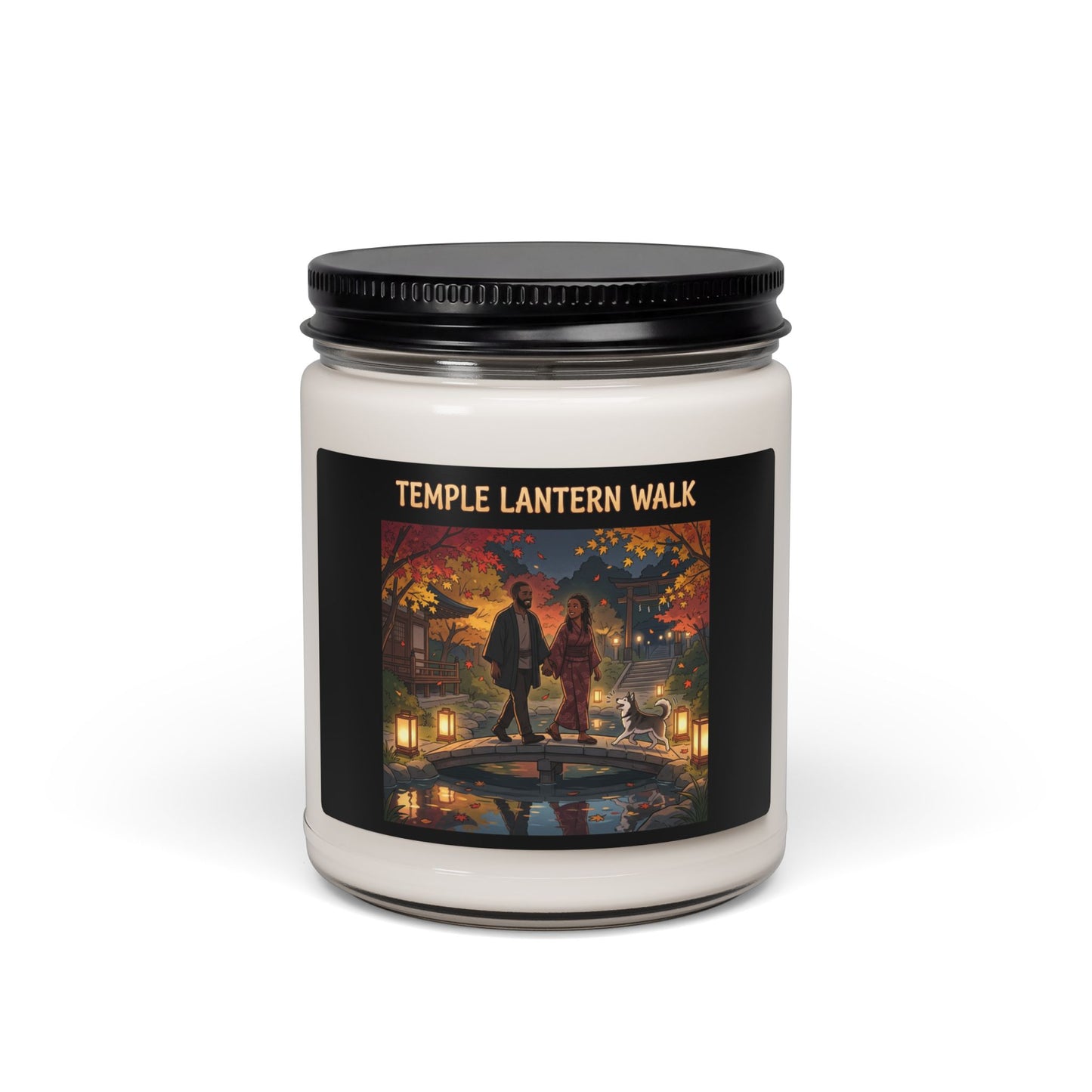 Temple Lantern Walk Scented Soy Candle — 9oz Autumn Evening Aromatherapy Jar