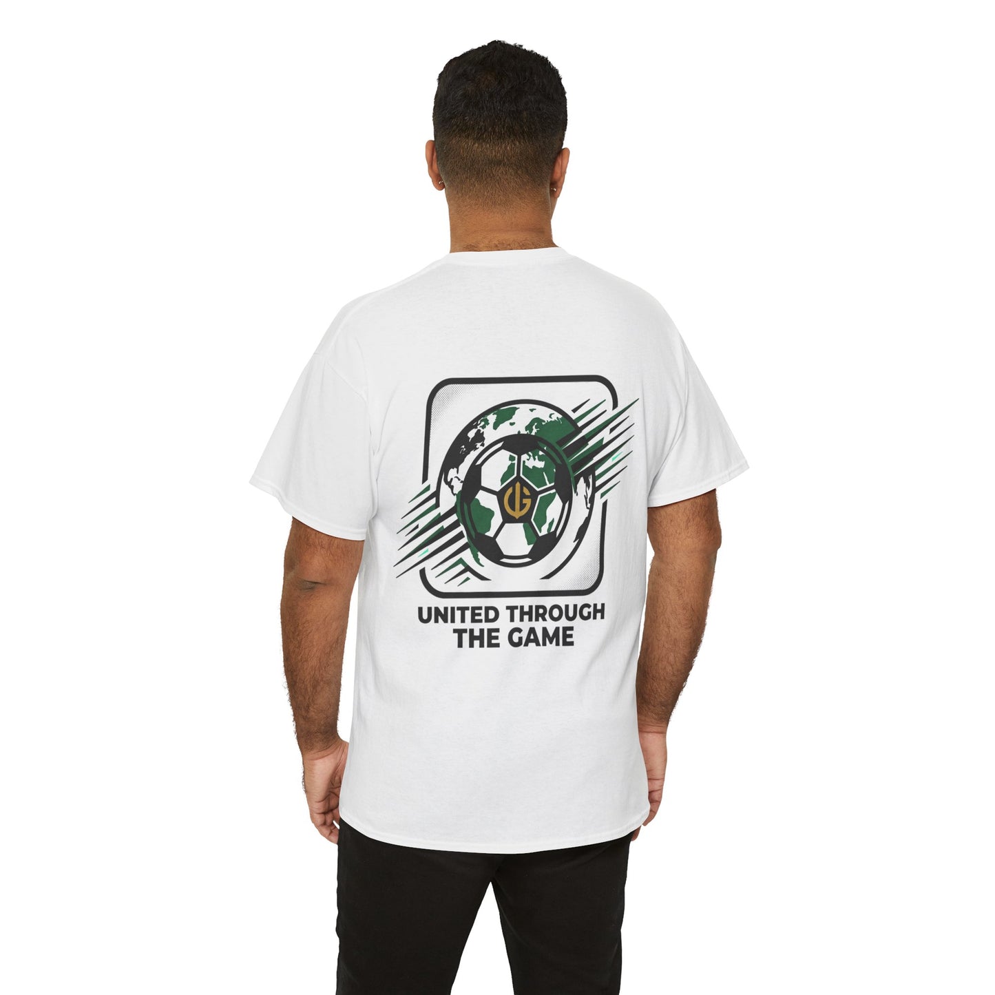 Soccer T-Shirt — "United Through the Game" Graphic Tee