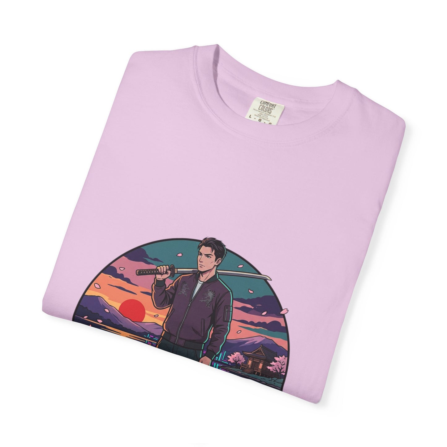 Vintage Night Harbor T-Shirt — Retro Sunset Fisherman Graphic Tee