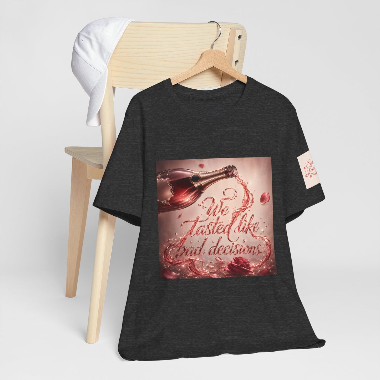 We Tasted Like Bad Decisions T shirt - Pink Champagne Pleasure Graphic Tee