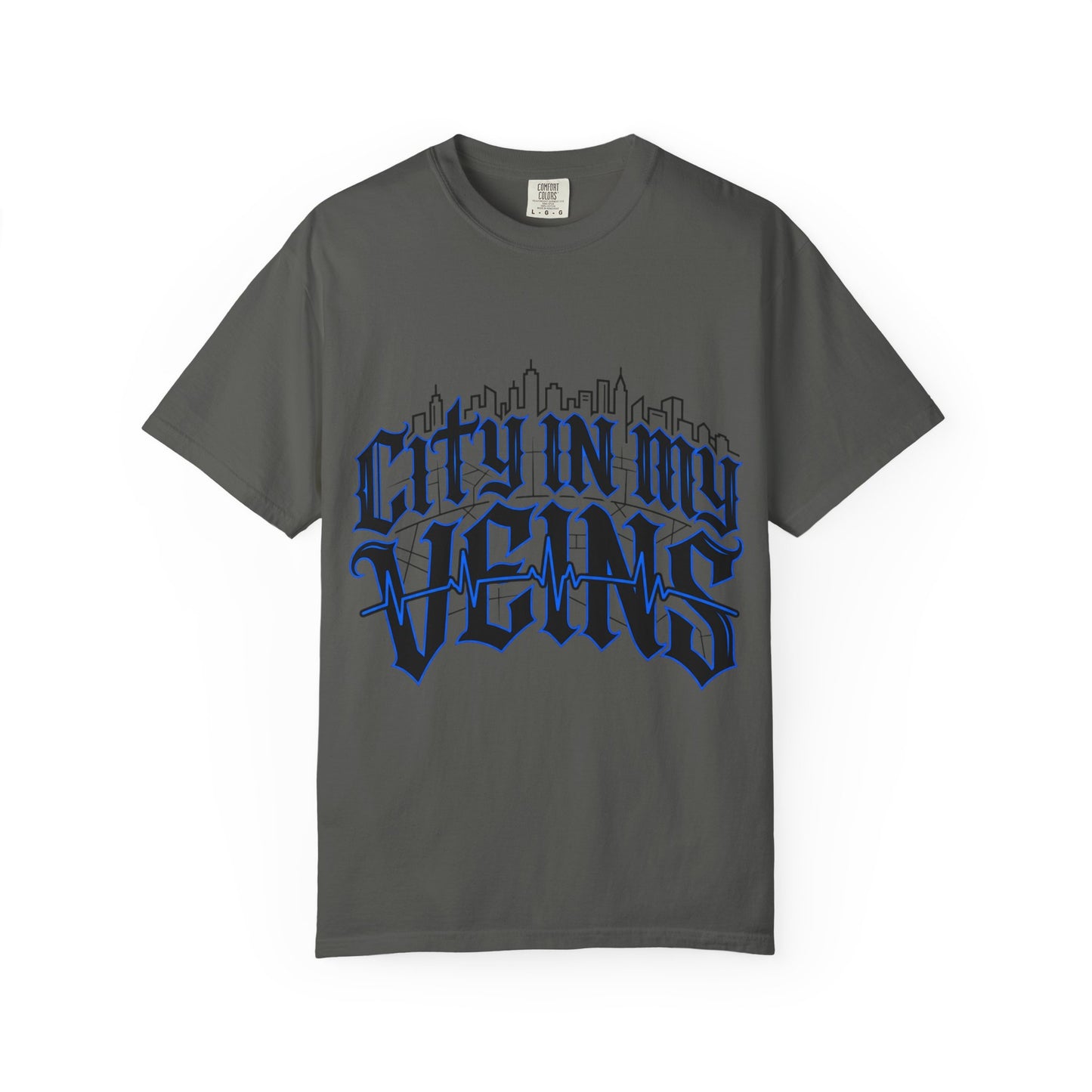 City in My Veins T-Shirt — Urban Skyline Graphic Tee