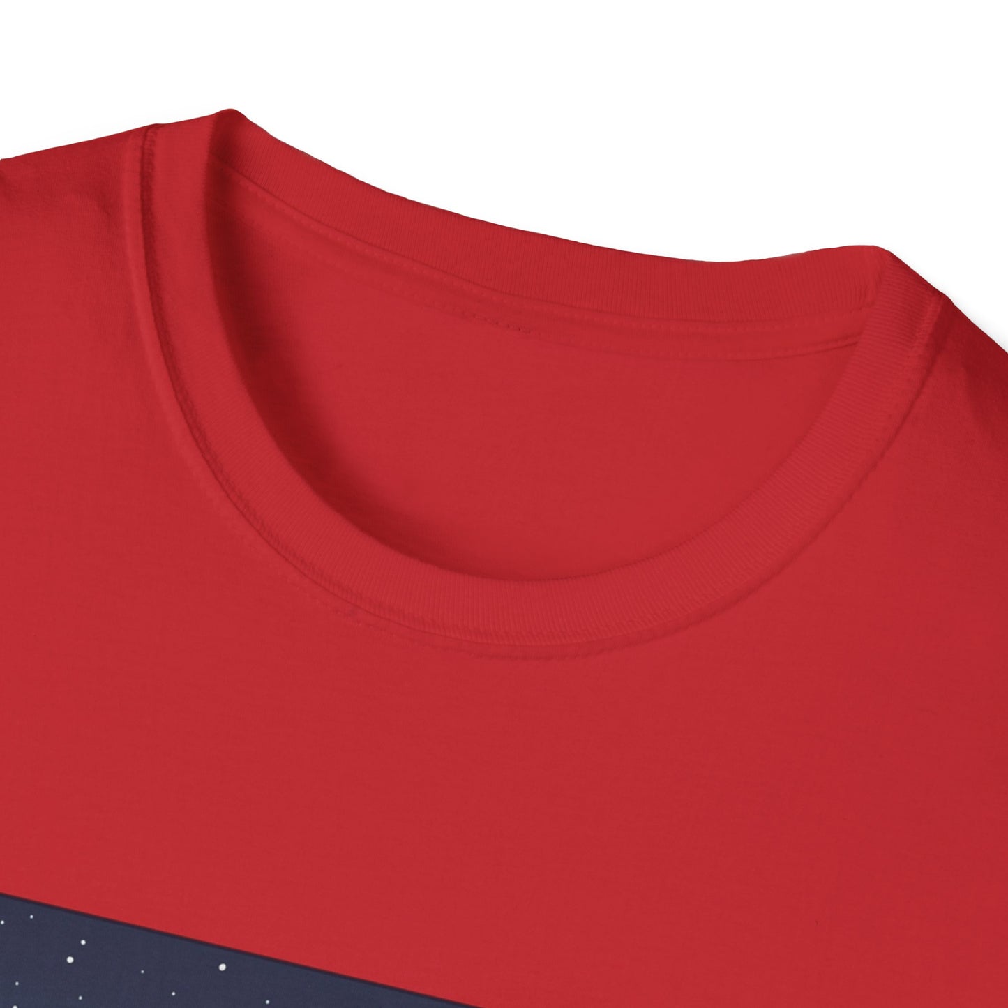 Winter String Lights Stroll T-Shirt — Cozy Holiday Street Scene Graphic Tee