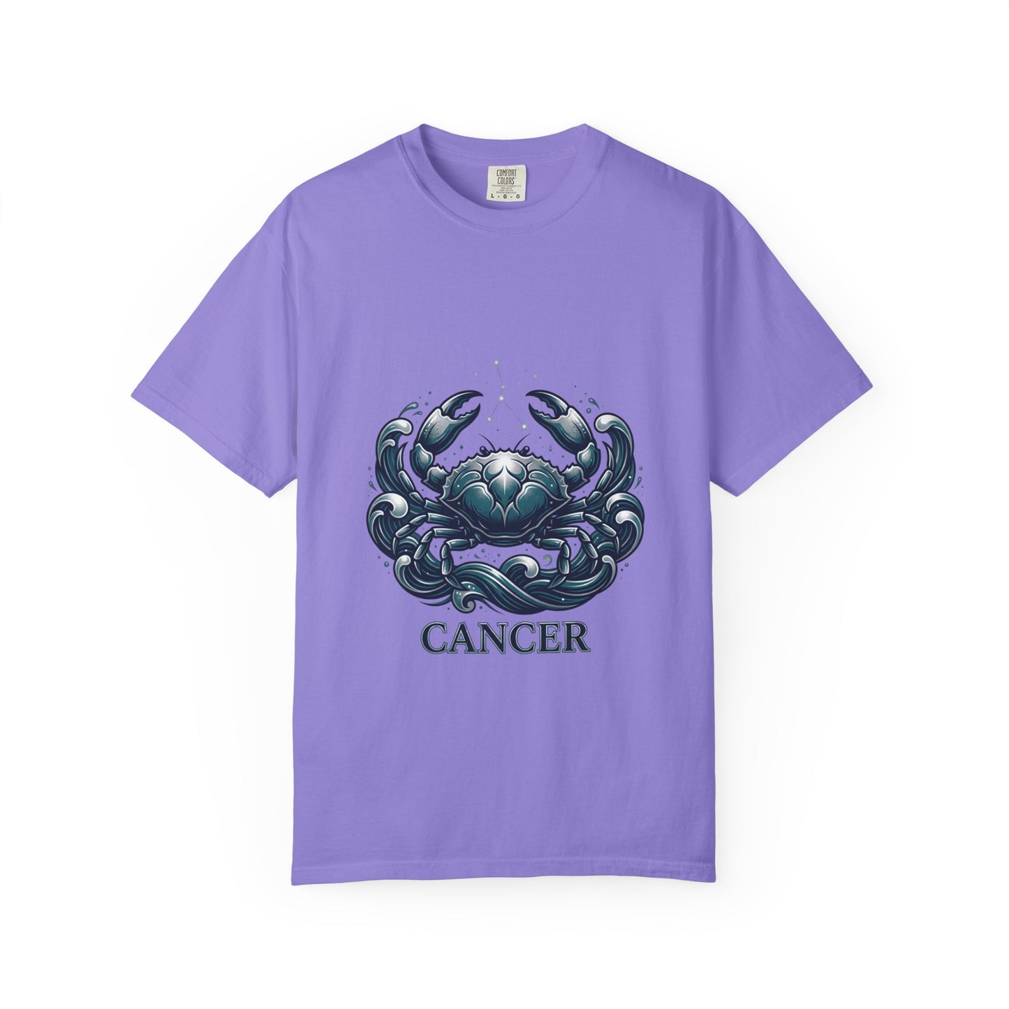 Cancer Zodiac T-Shirt — Stylized Crab Astrological Tee