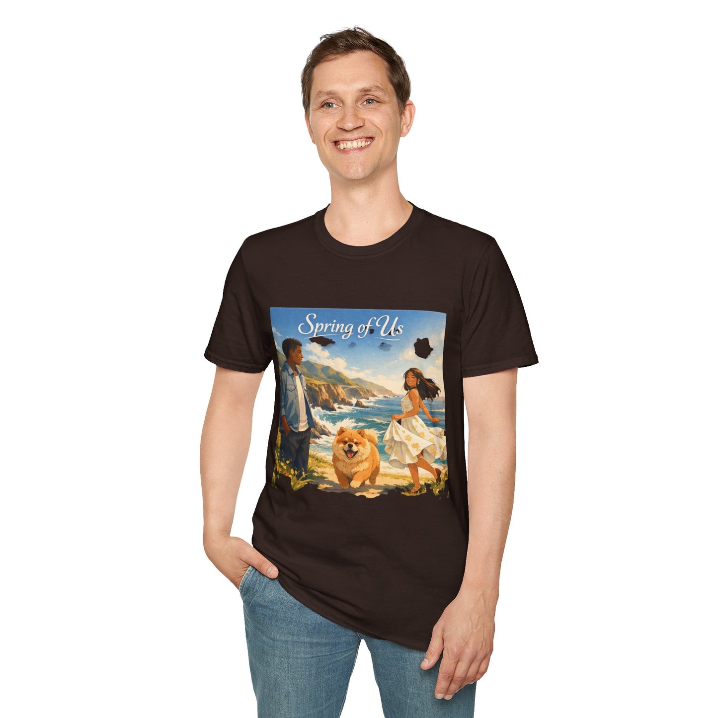 Spring of Us T-Shirt — Romantic Coastal Illustration Tee