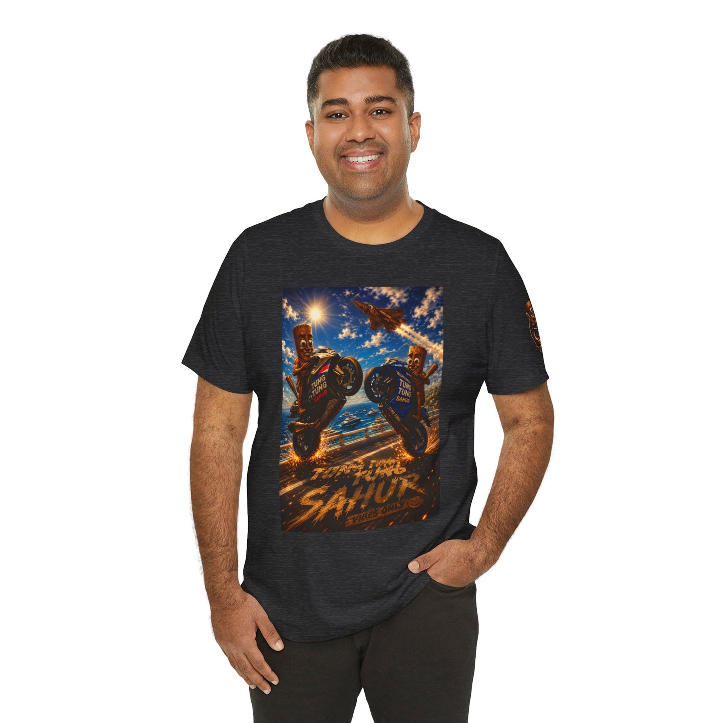 Motorcycle Stunt Tee — Sahara Riders Graphic T-Shirt