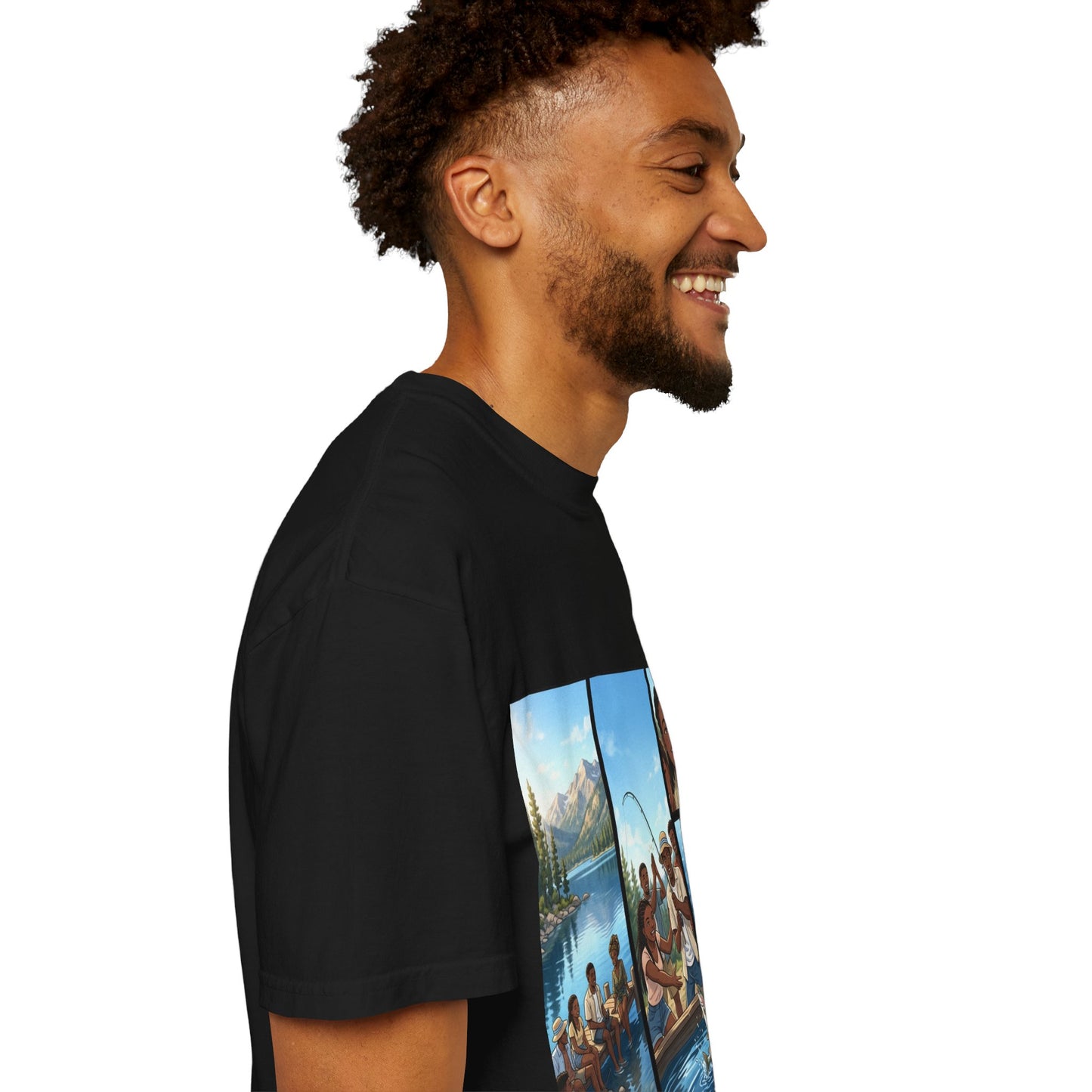 ake Tahoe Fishing Moments T-Shirt — Retro Outdoors Fishing Graphic Tee