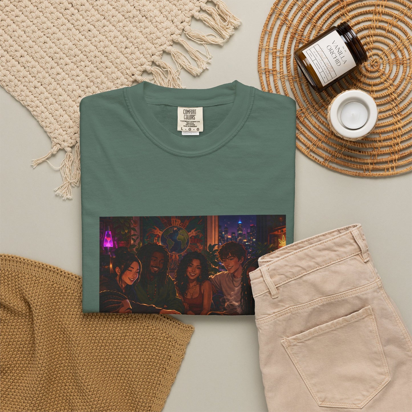 OUR MEMORIES - Vintage Night Party Scene T-Shirt