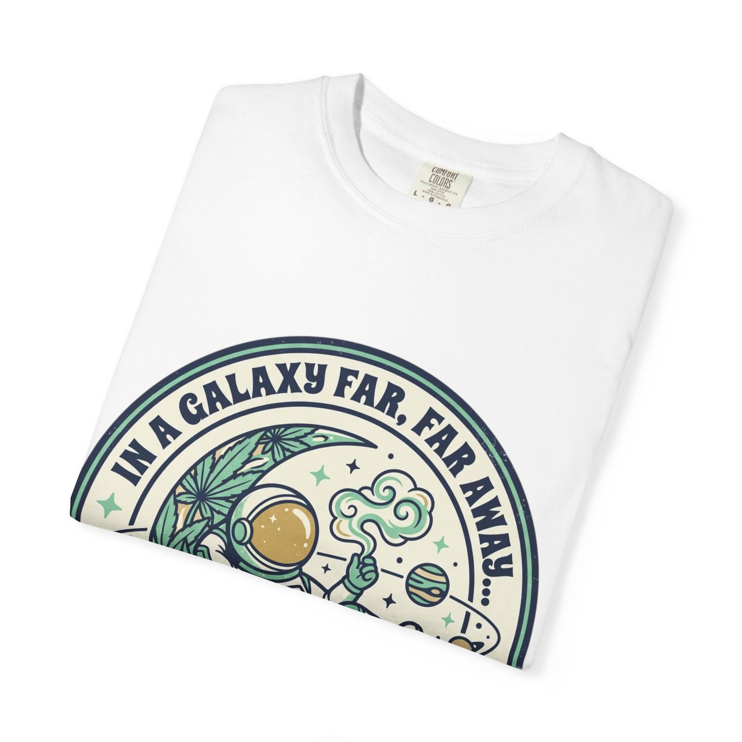 T-Shirt — "In a Galaxy Far, Far Away" Retro Space Nap Graphic Tee