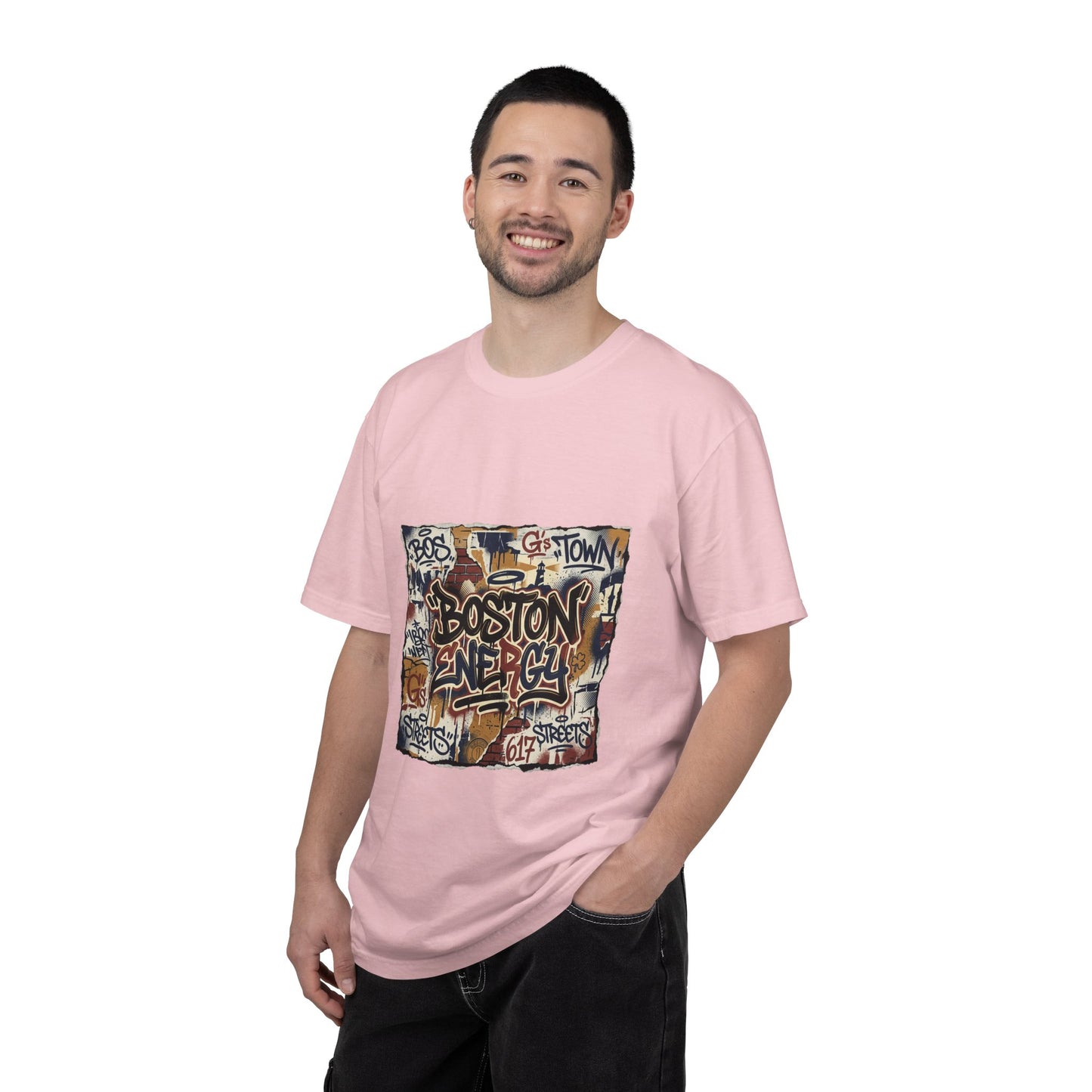 Boston Graffiti Tee — Urban Street Art T‑Shirt