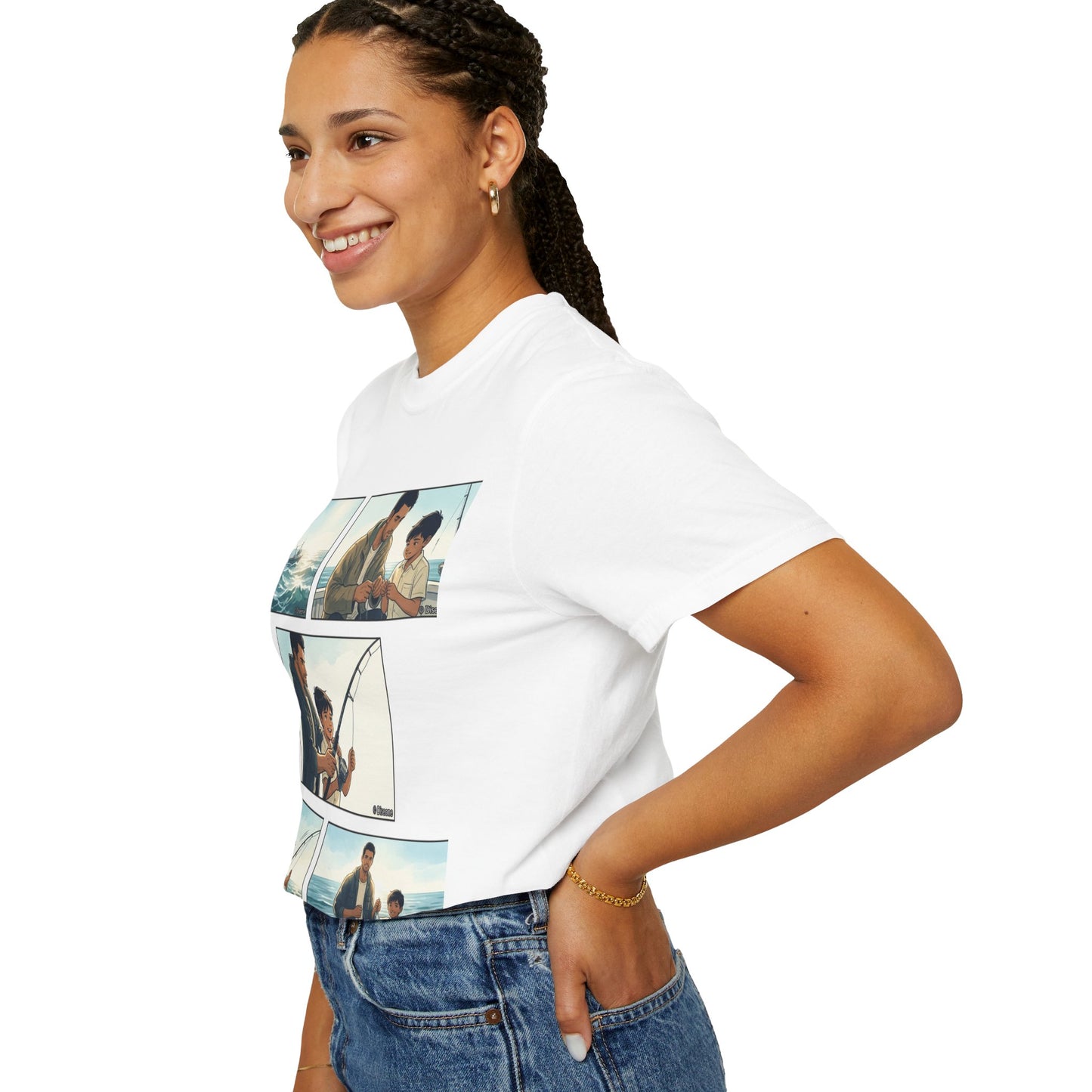 MORNING TIDES” (FATHER & SON EDITION) T-Shirt — Dad & Son Beach Fishing Graphic Tee