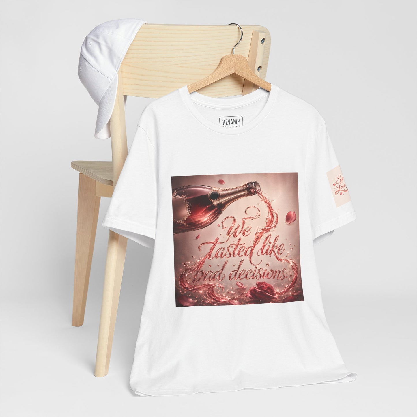 We Tasted Like Bad Decisions T shirt - Pink Champagne Pleasure Graphic Tee