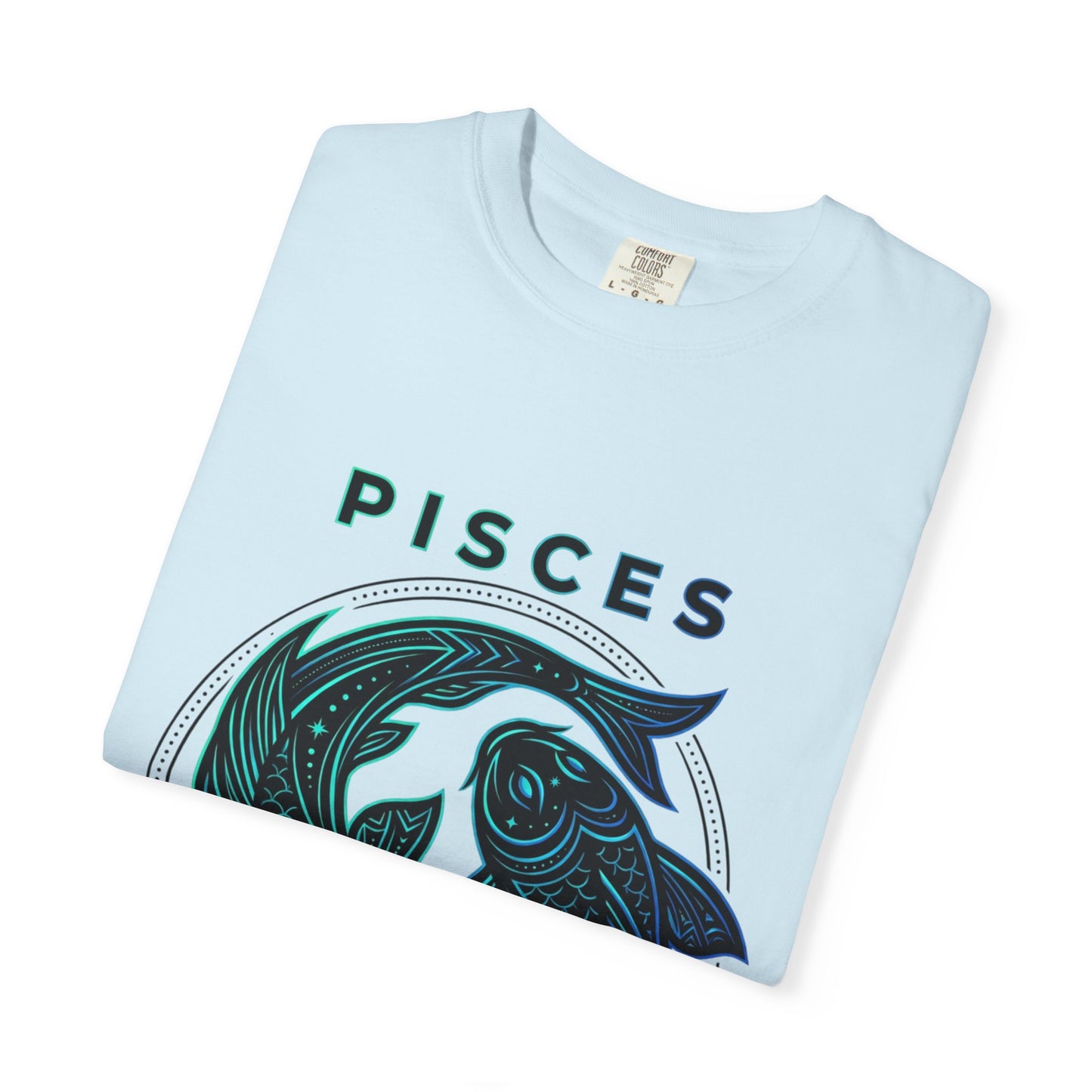 Pisces Zodiac T-Shirt — Artistic Twin Fish Astrology Tee