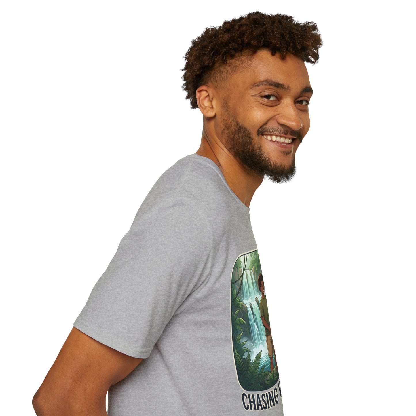 Chasing Waterfalls T-Shirt — Couple Adventure Graphic Tee