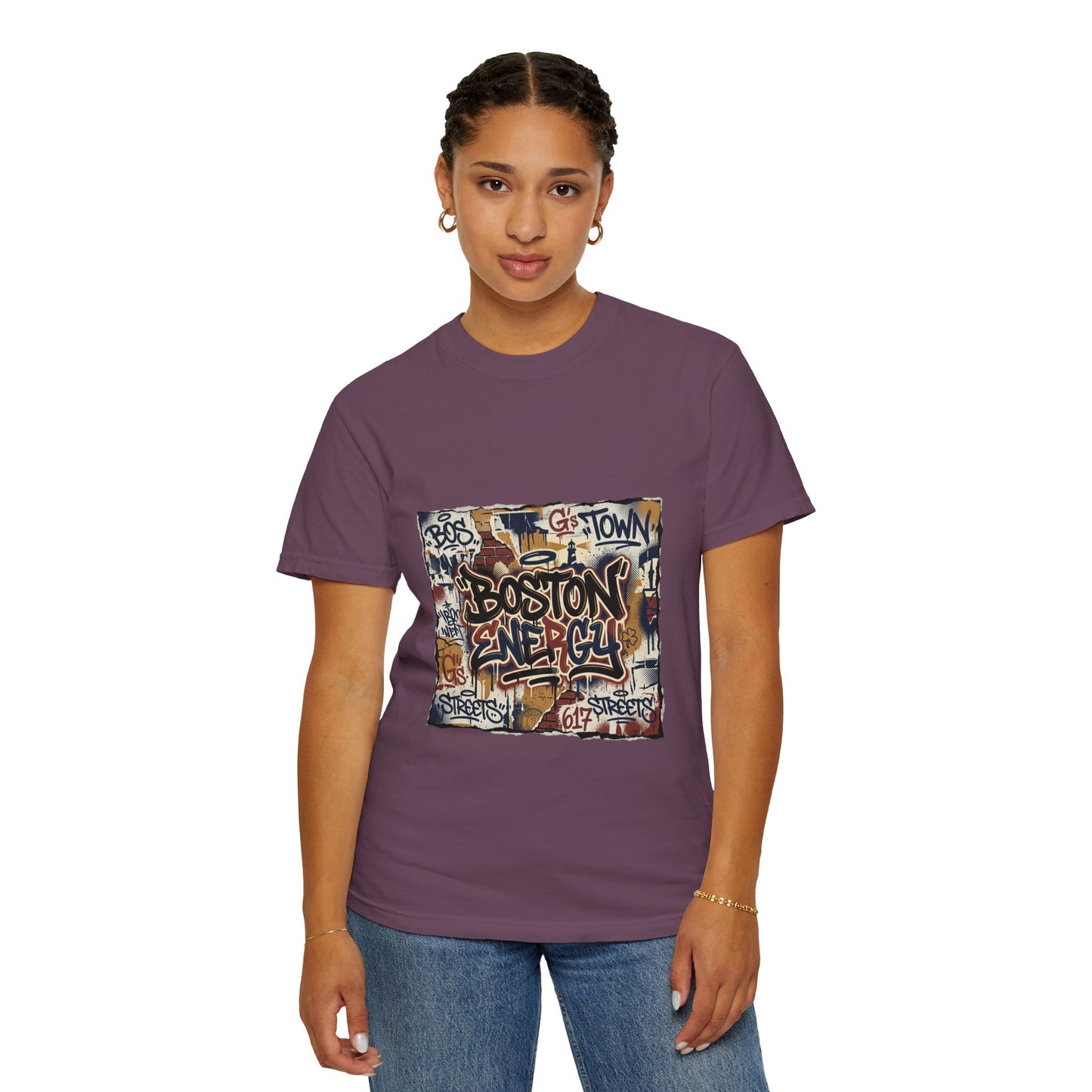 Boston Graffiti Tee — Urban Street Art T‑Shirt