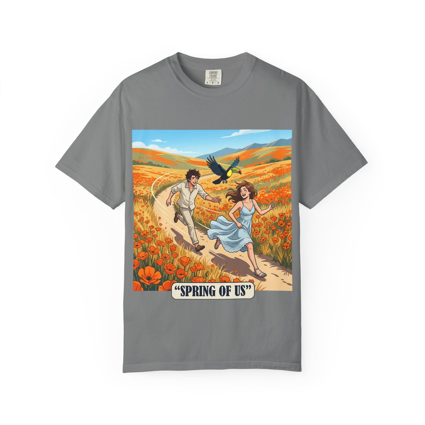 Spring of Us T-Shirt — Romantic Field Illustration Tee