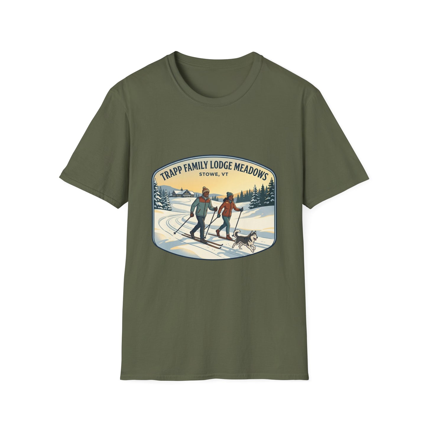 Trapp Family Lodge Meadows Skiing T-Shirt