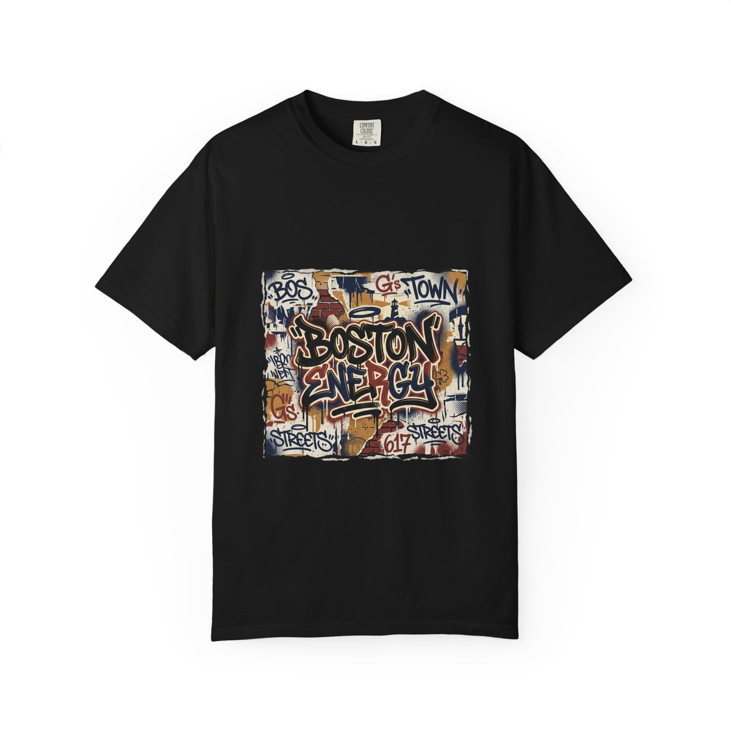 Boston Graffiti Tee — Urban Street Art T‑Shirt