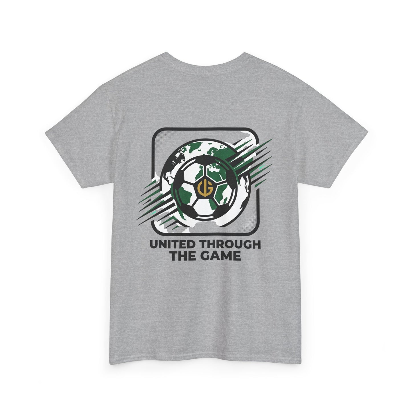 Soccer T-Shirt — "United Through the Game" Graphic Tee