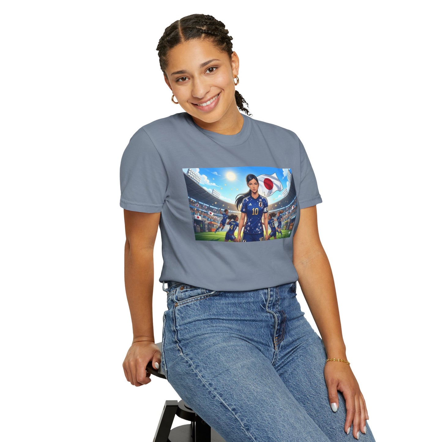 Soccer Player Japan T-Shirt — Japan Flag Soccer Fan Tee