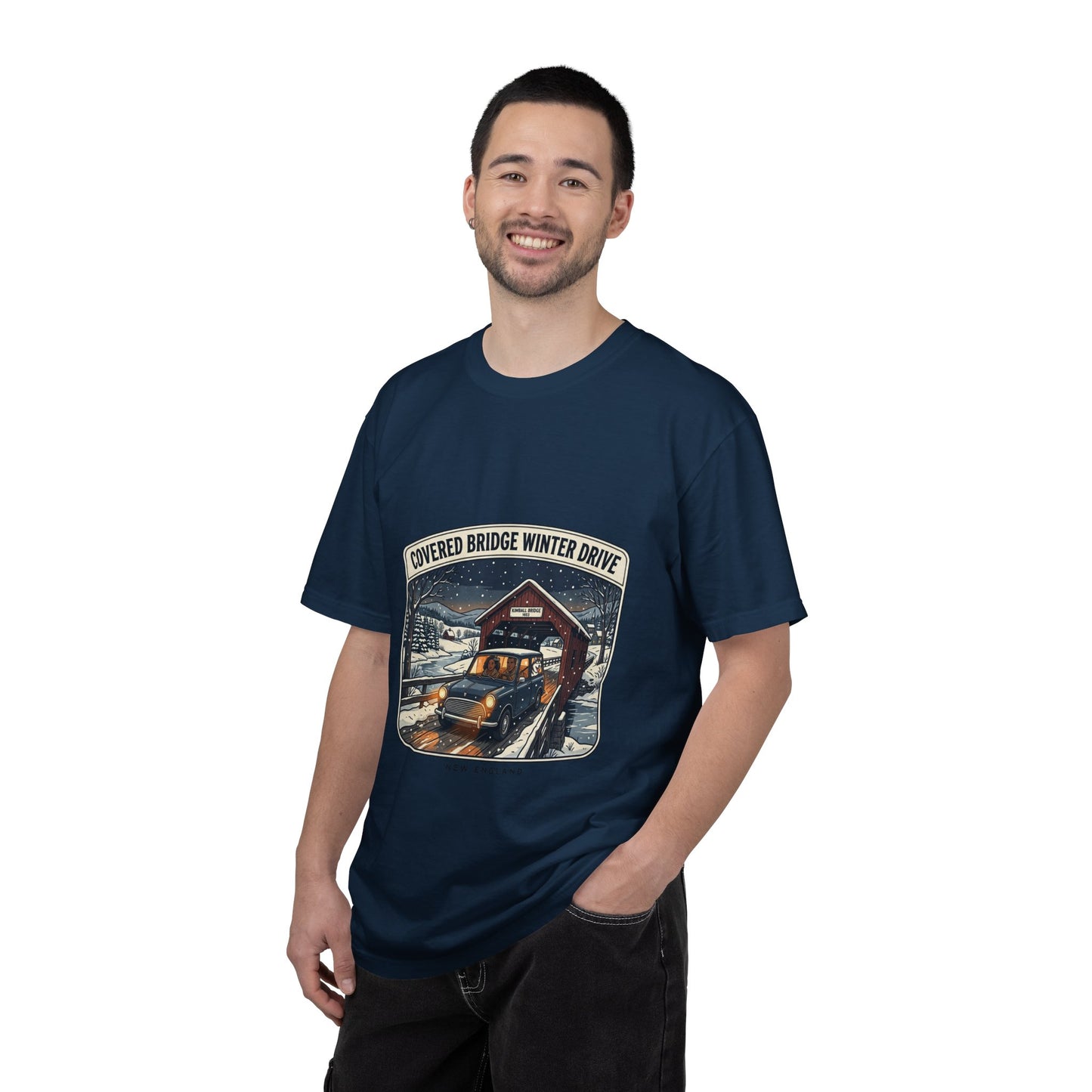 Covered Bridge Winter Drive T-Shirt