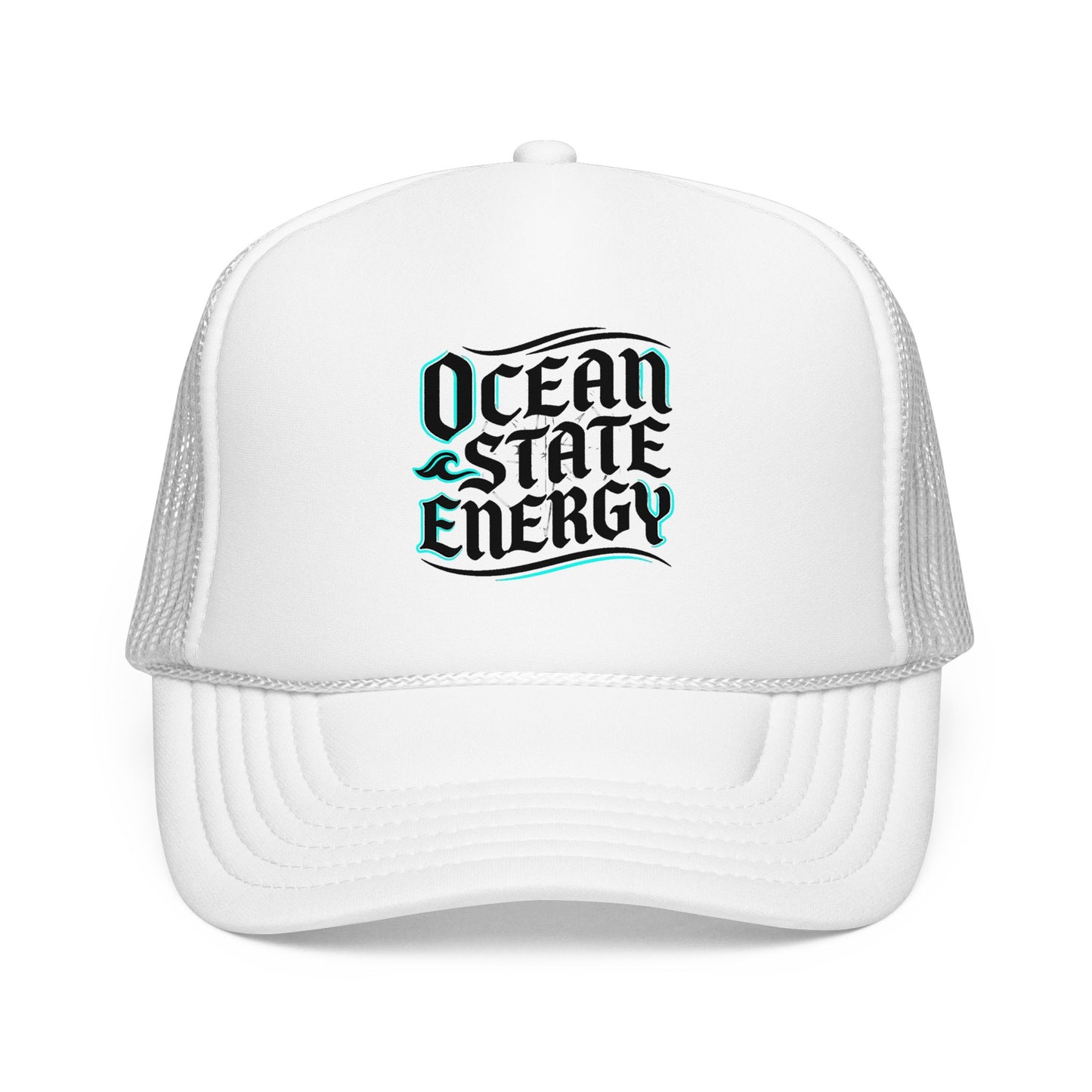 Clean Slate Energy Trucker Hat — Retro Script Foam Mesh Cap